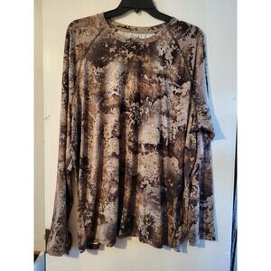Cabela's Men's 2XL Performance Camo Long‎ Sleeve Shirt — Polyester Spandex Blend